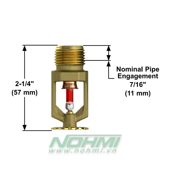 VK102 Đầu phun Sprinkler Viking hướng xuống, Đầu phun sprinkler Viking-UL