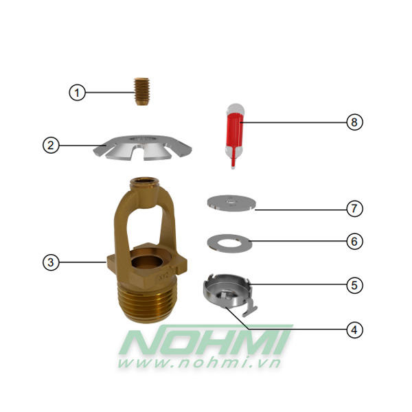 VK1181 Đầu phun Sprinkler Viking loại thường, Đầu phun sprinkler Viking-UL