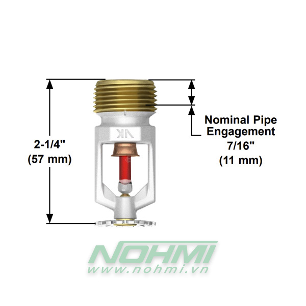 VK202 Đầu phun Sprinkler Viking hướng xuống, Đầu phun sprinkler Viking-UL